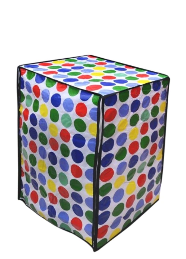 PVC Printed Font loading  Machine Covers Dimensions (25"*23.5"*33") and Capacity (320) Liters - 320 Liter, Green, PVC, Pack of 1